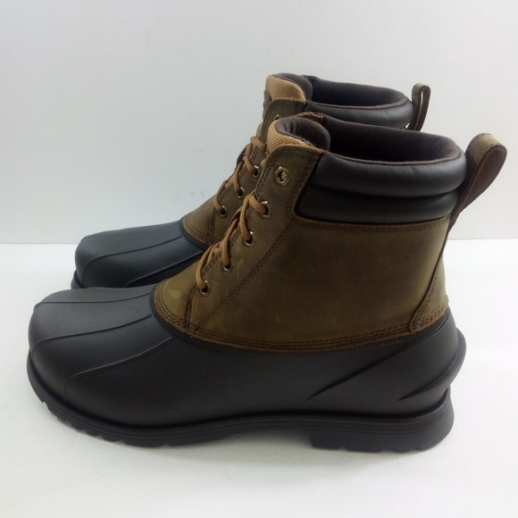 NEW UGG Gaston Mid Men 10 Women 12 Waterproof Brown Duck Boots 1123671 - Picture 3 of 8